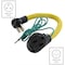 Ac Works 1.5FT 3-Prong 50A Old Range/Welder Outlet-NEMA 14-50R EV/RV 50A 125/250V RV10501450-018 - alternate 2